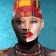 peinture numérique-portrait-Femme au chapeau